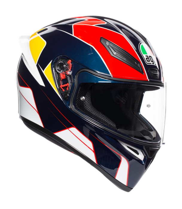 Шлем AGV K1 Multi Pitlane blue/red/yellow 