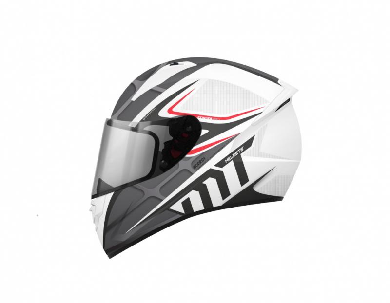 Шлем интеграл MT Helmets Stinger Acero A0 Gloss Pearl Grey