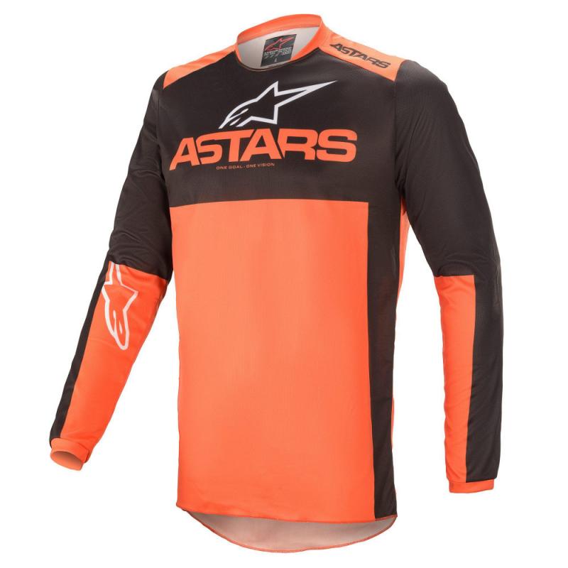 Джерси Alpinestars Fluid Tripple Jersey, черно-оранжевый