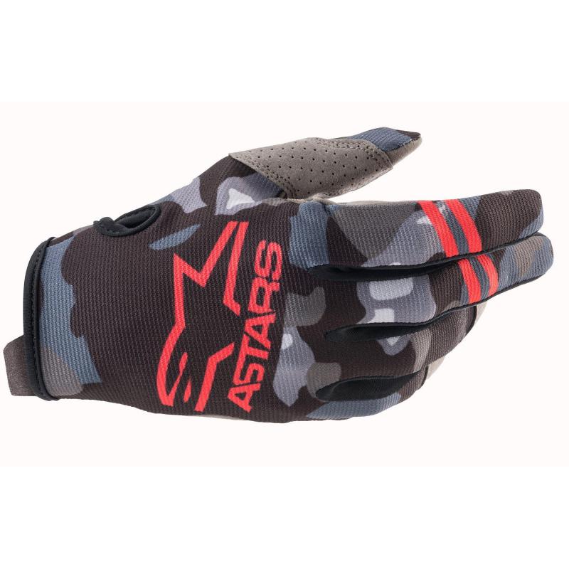 Мотоперчатки Alpinestars Radar Gloves, серый/камуфляжный/красный