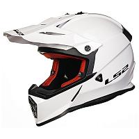 Кроссовый шлем LS2 MX437 Fast Solid, белый