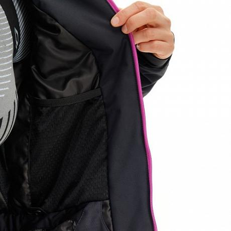 Куртка горнолыжная утепленная Dragonfly Gravity Premium Woman Black-Pink 2023
