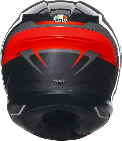 Мотошлем AGV K-6 S Slashcut Black/grey/red M