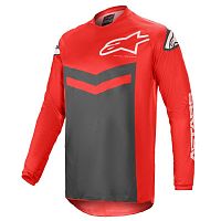Джерси Alpinestars Fluid Speed Jersey, ярко-красный/антрацитовый