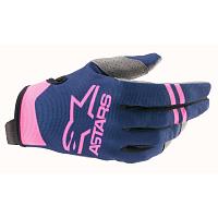 Мотокроссовые перчатки Alpinestars Radar Gloves, темно-синий/розовый
