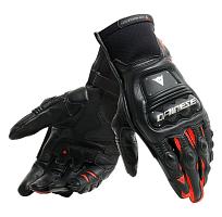 Перчатки кожаные Dainese Steel-Pro Black/Fluo-red