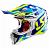 Кроссовый шлем LS2 MX470 Subverter Nimble, Бело-сине-желтый