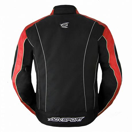 Текстильная куртка Agvsport Apex, черная/красная