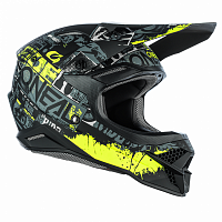 Кроссовый шлем Oneal 3series Ride, черно-желтый