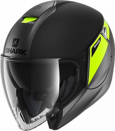 Shark шлем Citycruiser Karonn Mat черно-желтый XS
