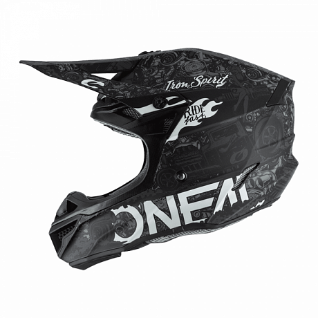 Кроссовый шлем Oneal 5Series Polyacrylite HR черно-белый