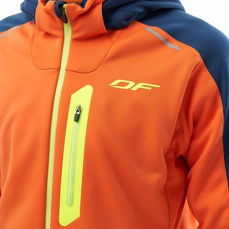Куртка мужская с капюшоном Dragonfly Explorer 2.0 Orange Ocean
