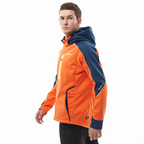 Куртка мужская с капюшоном Dragonfly Explorer 2.0 Orange Ocean
