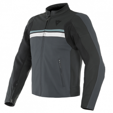 Куртка кожаная Dainese Hf 3 Black/Ebony/N.-Atlantic/Glacier-Gray