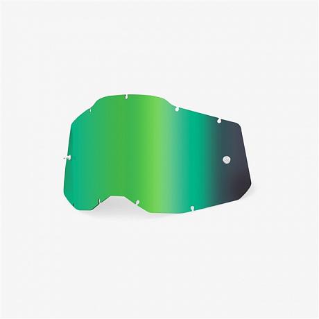 Прозрачная линза 100% RC2/AC2/ST2 Replacement Lens Mirror Green