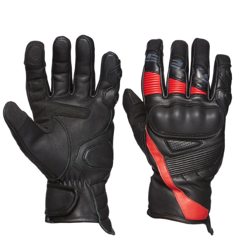Перчатки кожаные Sweep Wolverine WP black/red